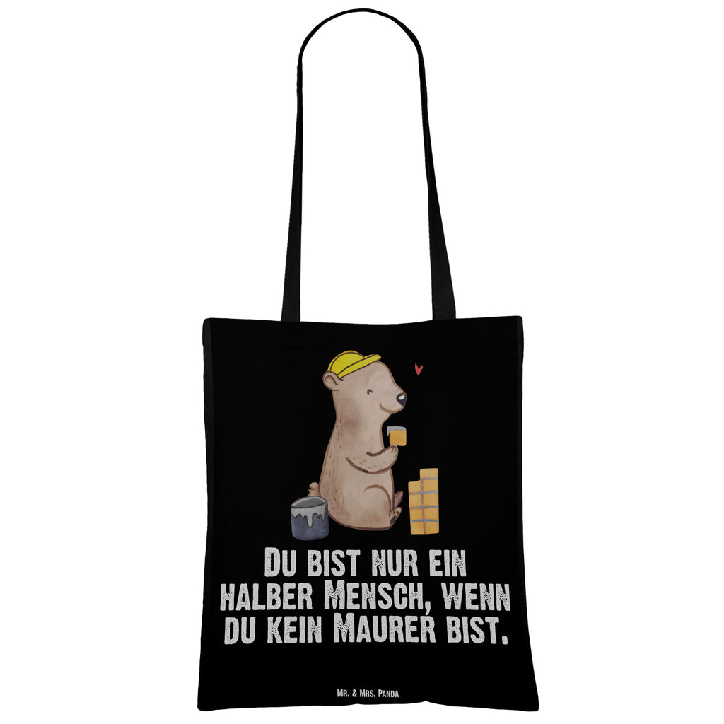 Tragetasche Maurer mit Herz Beuteltasche, Beutel, Einkaufstasche, Jutebeutel, Stoffbeutel, Beruf, Ausbildung, Jubiläum, Abschied, Rente, Kollege, Kollegin, Geschenk, Schenken, Arbeitskollege, Mitarbeiter, Firma, Danke, Dankeschön, Maurer, Maurermeister, Gesellenprüfung, Handwerker, Maurerbetrieb