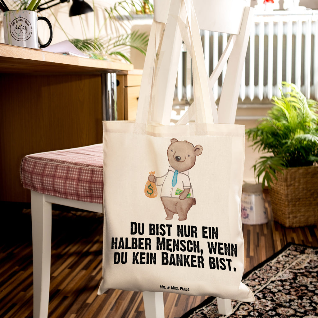 Tragetasche Bänker mit Herz Beuteltasche, Beutel, Einkaufstasche, Jutebeutel, Stoffbeutel, Beruf, Ausbildung, Jubiläum, Abschied, Rente, Kollege, Kollegin, Geschenk, Schenken, Arbeitskollege, Mitarbeiter, Firma, Danke, Dankeschön, Bänker, Bankfachmann, Bankangestellter, Bankberater