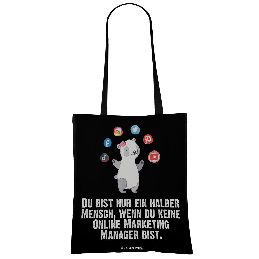 Tragetasche Online Marketing Manager mit Herz Beuteltasche, Beutel, Einkaufstasche, Jutebeutel, Stoffbeutel, Beruf, Ausbildung, Jubiläum, Abschied, Rente, Kollege, Kollegin, Geschenk, Schenken, Arbeitskollege, Mitarbeiter, Firma, Danke, Dankeschön, Online Marketing, Manager, Marketingmanager, Influencer Marketing, Digital Marketing