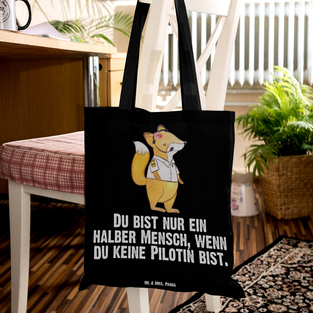 Tragetasche Pilotin mit Herz Beuteltasche, Beutel, Einkaufstasche, Jutebeutel, Stoffbeutel, Beruf, Ausbildung, Jubiläum, Abschied, Rente, Kollege, Kollegin, Geschenk, Schenken, Arbeitskollege, Mitarbeiter, Firma, Danke, Dankeschön, Pilotin, Flugkapitänin, Cockpit, Flugzeug