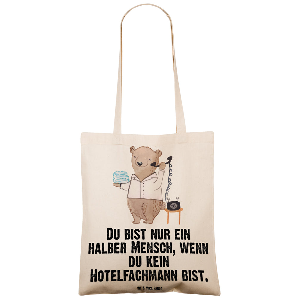Tragetasche Hotelfachmann mit Herz Beuteltasche, Beutel, Einkaufstasche, Jutebeutel, Stoffbeutel, Beruf, Ausbildung, Jubiläum, Abschied, Rente, Kollege, Kollegin, Geschenk, Schenken, Arbeitskollege, Mitarbeiter, Firma, Danke, Dankeschön, Hotelfachmann, Hotelkaufmann, Hotelfachangestellter, Hotelier, Hoteleröffnung