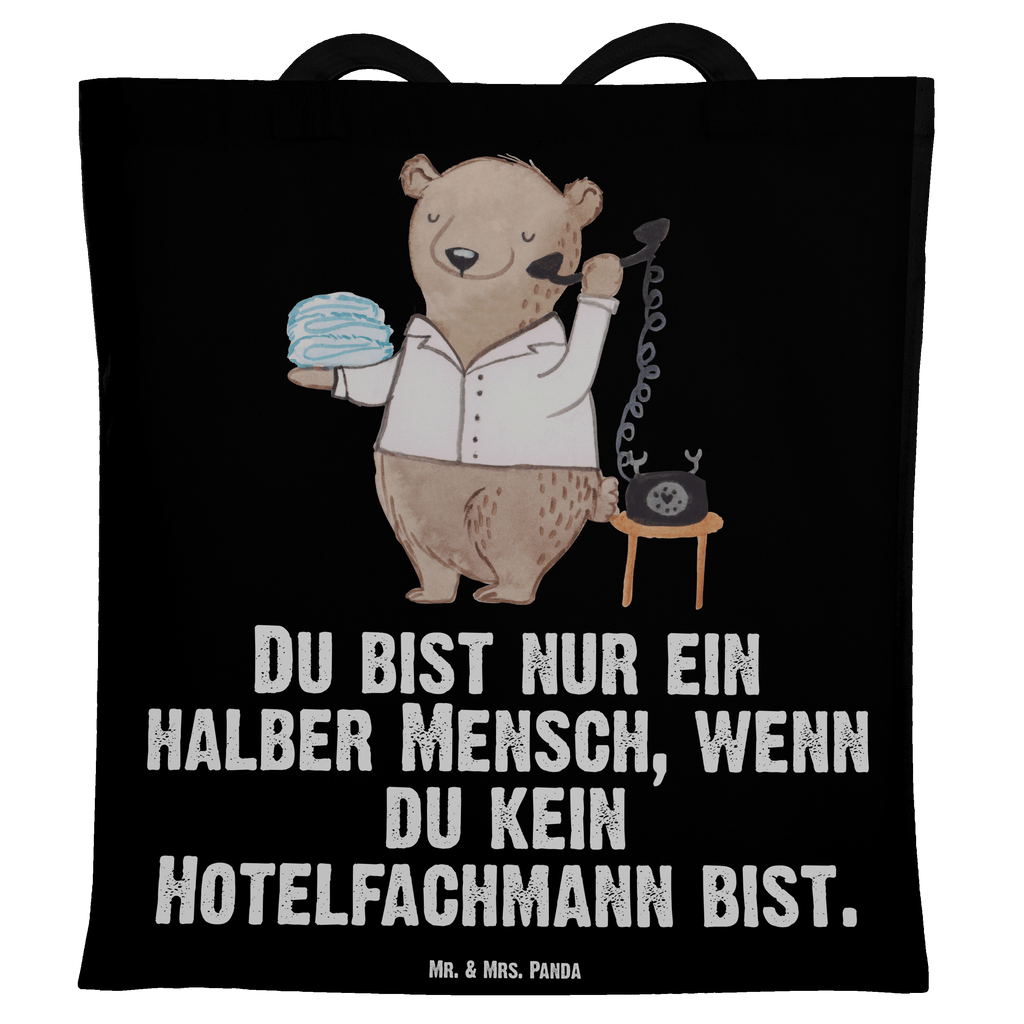 Tragetasche Hotelfachmann mit Herz Beuteltasche, Beutel, Einkaufstasche, Jutebeutel, Stoffbeutel, Beruf, Ausbildung, Jubiläum, Abschied, Rente, Kollege, Kollegin, Geschenk, Schenken, Arbeitskollege, Mitarbeiter, Firma, Danke, Dankeschön, Hotelfachmann, Hotelkaufmann, Hotelfachangestellter, Hotelier, Hoteleröffnung