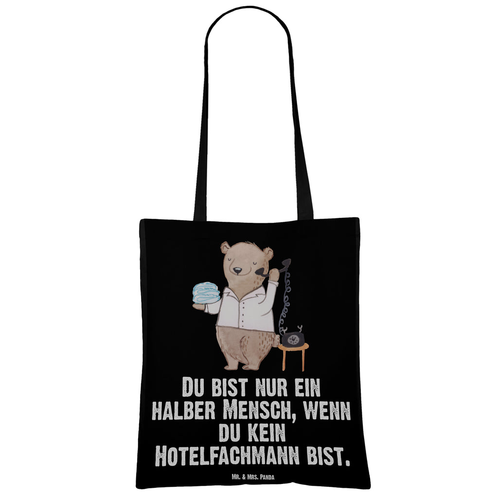 Tragetasche Hotelfachmann mit Herz Beuteltasche, Beutel, Einkaufstasche, Jutebeutel, Stoffbeutel, Beruf, Ausbildung, Jubiläum, Abschied, Rente, Kollege, Kollegin, Geschenk, Schenken, Arbeitskollege, Mitarbeiter, Firma, Danke, Dankeschön, Hotelfachmann, Hotelkaufmann, Hotelfachangestellter, Hotelier, Hoteleröffnung