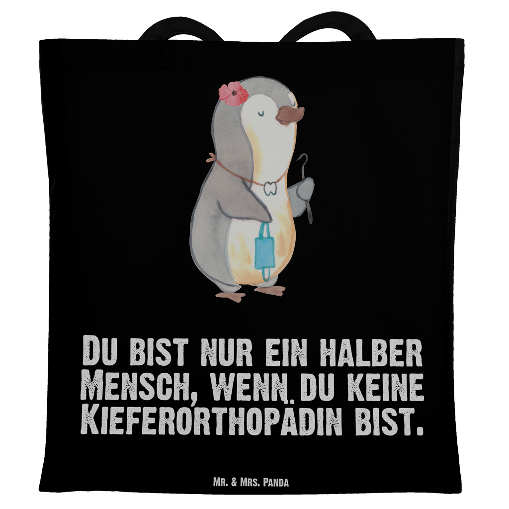 Tragetasche Kieferorthopädin mit Herz Beuteltasche, Beutel, Einkaufstasche, Jutebeutel, Stoffbeutel, Beruf, Ausbildung, Jubiläum, Abschied, Rente, Kollege, Kollegin, Geschenk, Schenken, Arbeitskollege, Mitarbeiter, Firma, Danke, Dankeschön