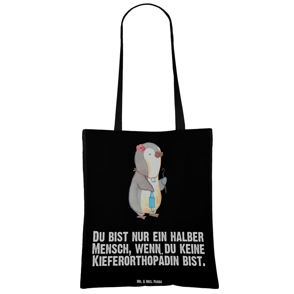 Tragetasche Kieferorthopädin mit Herz Beuteltasche, Beutel, Einkaufstasche, Jutebeutel, Stoffbeutel, Beruf, Ausbildung, Jubiläum, Abschied, Rente, Kollege, Kollegin, Geschenk, Schenken, Arbeitskollege, Mitarbeiter, Firma, Danke, Dankeschön