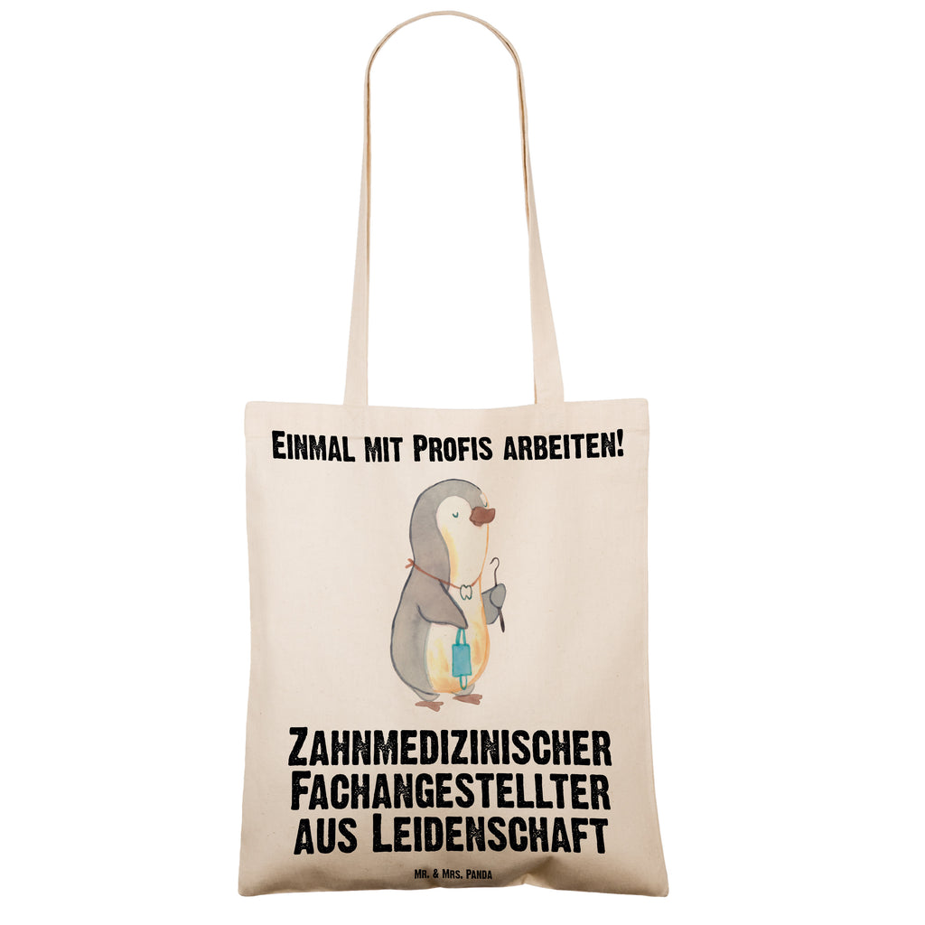 Tragetasche Zahnmedizinischer Fachangestellter aus Leidenschaft Beuteltasche, Beutel, Einkaufstasche, Jutebeutel, Stoffbeutel, Beruf, Ausbildung, Jubiläum, Abschied, Rente, Kollege, Kollegin, Geschenk, Schenken, Arbeitskollege, Mitarbeiter, Firma, Danke, Dankeschön
