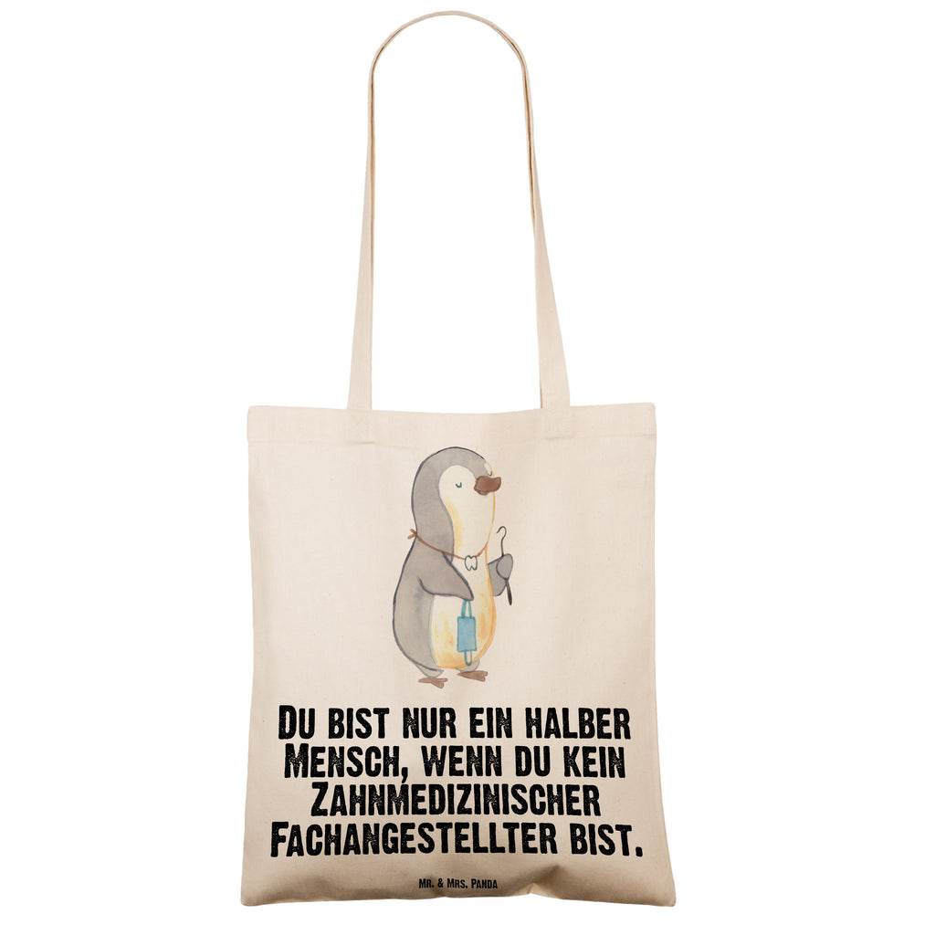 Tragetasche Zahnmedizinischer Fachangestellter mit Herz Beuteltasche, Beutel, Einkaufstasche, Jutebeutel, Stoffbeutel, Beruf, Ausbildung, Jubiläum, Abschied, Rente, Kollege, Kollegin, Geschenk, Schenken, Arbeitskollege, Mitarbeiter, Firma, Danke, Dankeschön