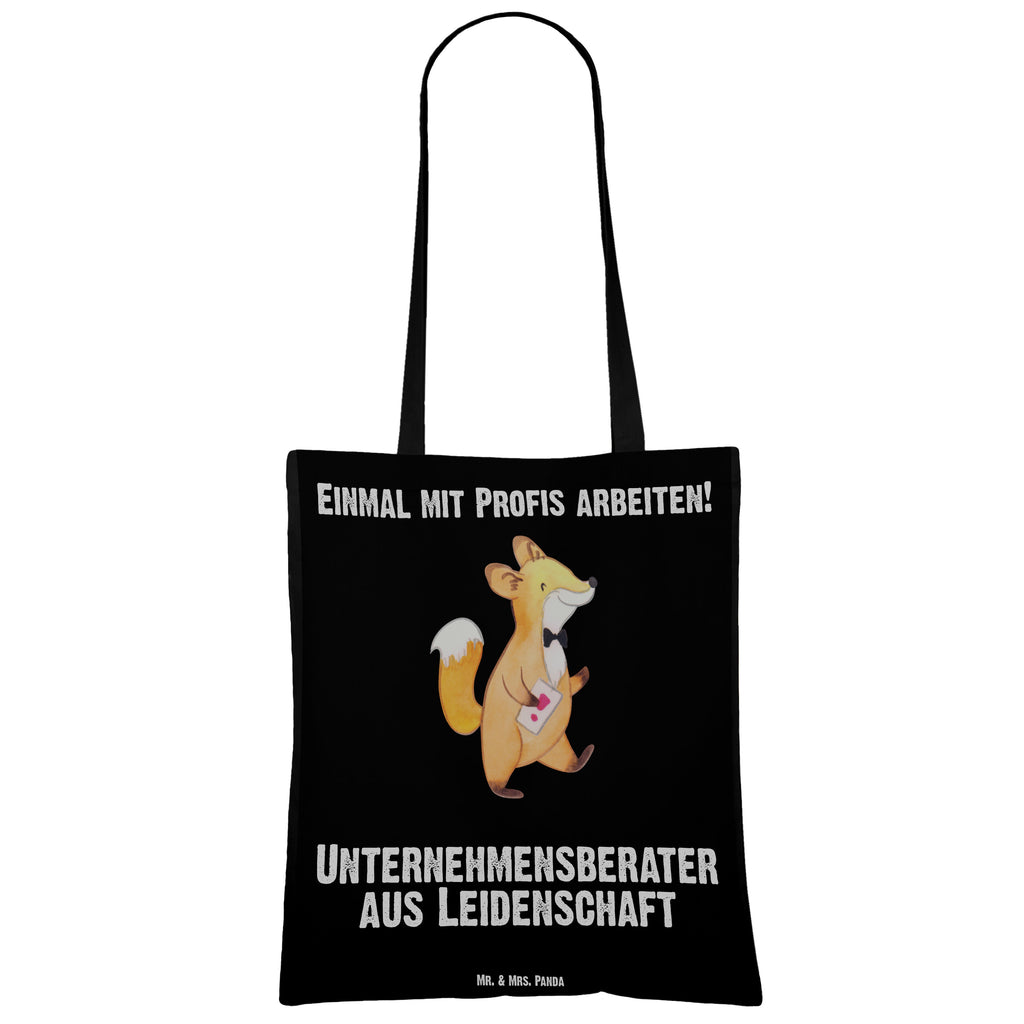 Tragetasche Unternehmensberater aus Leidenschaft Beuteltasche, Beutel, Einkaufstasche, Jutebeutel, Stoffbeutel, Beruf, Ausbildung, Jubiläum, Abschied, Rente, Kollege, Kollegin, Geschenk, Schenken, Arbeitskollege, Mitarbeiter, Firma, Danke, Dankeschön