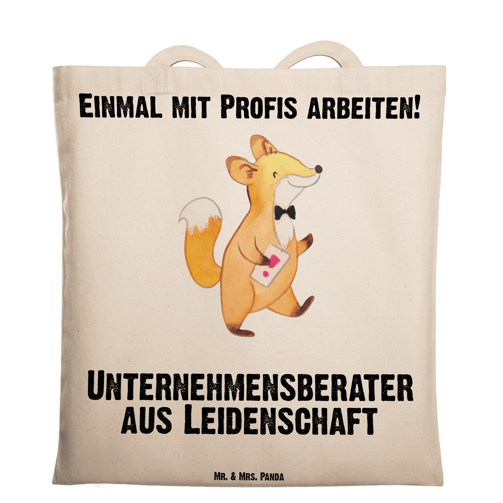 Tragetasche Unternehmensberater aus Leidenschaft Beuteltasche, Beutel, Einkaufstasche, Jutebeutel, Stoffbeutel, Beruf, Ausbildung, Jubiläum, Abschied, Rente, Kollege, Kollegin, Geschenk, Schenken, Arbeitskollege, Mitarbeiter, Firma, Danke, Dankeschön