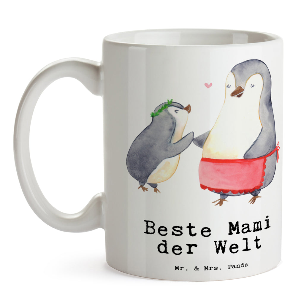 Tasse Pinguin Beste Mami der Welt Becher, Kaffeetasse, Kaffeebecher, Tee, Frühstück, Büro, für, Dankeschön, Geschenk, Schenken, Geburtstag, Geburtstagsgeschenk, Geschenkidee, Danke, Bedanken, Mitbringsel, Freude machen, Geschenktipp, Mama, Mami, Mutter, Muttertag, Mutti, Ma, Tochter, Sohn, Beste Mama, Beste, Supermama