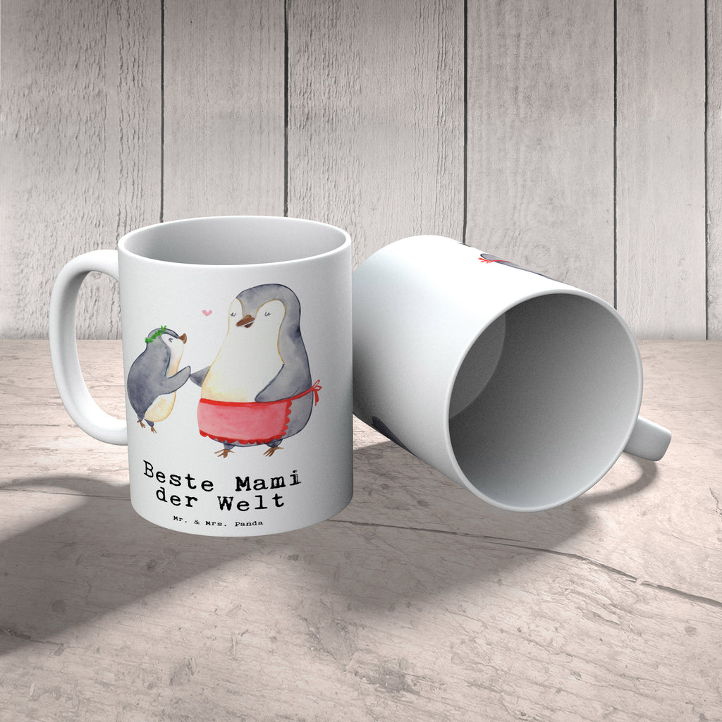 Tasse Pinguin Beste Mami der Welt Becher, Kaffeetasse, Kaffeebecher, Tee, Frühstück, Büro, für, Dankeschön, Geschenk, Schenken, Geburtstag, Geburtstagsgeschenk, Geschenkidee, Danke, Bedanken, Mitbringsel, Freude machen, Geschenktipp, Mama, Mami, Mutter, Muttertag, Mutti, Ma, Tochter, Sohn, Beste Mama, Beste, Supermama