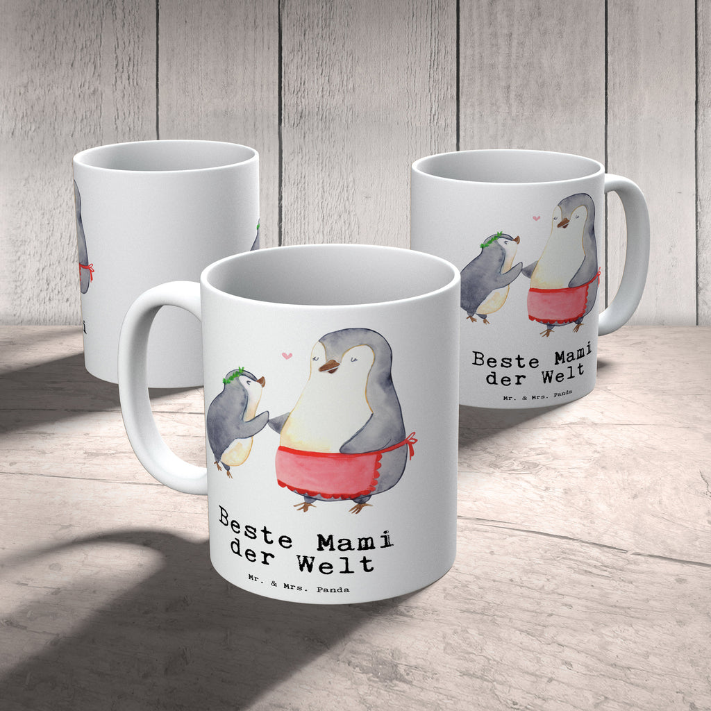 Tasse Pinguin Beste Mami der Welt Becher, Kaffeetasse, Kaffeebecher, Tee, Frühstück, Büro, für, Dankeschön, Geschenk, Schenken, Geburtstag, Geburtstagsgeschenk, Geschenkidee, Danke, Bedanken, Mitbringsel, Freude machen, Geschenktipp, Mama, Mami, Mutter, Muttertag, Mutti, Ma, Tochter, Sohn, Beste Mama, Beste, Supermama