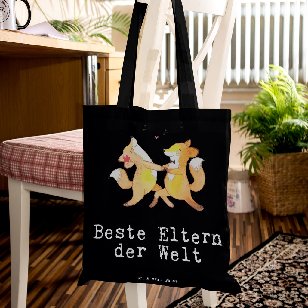 Tragetasche Fuchs Beste Eltern der Welt Beuteltasche, Beutel, Einkaufstasche, Jutebeutel, Stoffbeutel, für, Dankeschön, Geschenk, Schenken, Geburtstag, Geburtstagsgeschenk, Geschenkidee, Danke, Bedanken, Mitbringsel, Freude machen, Geschenktipp, Eltern, Mama, Papa, Erzeuger, Mami, Papi, Familie, Elternpaar, Mama und Papa