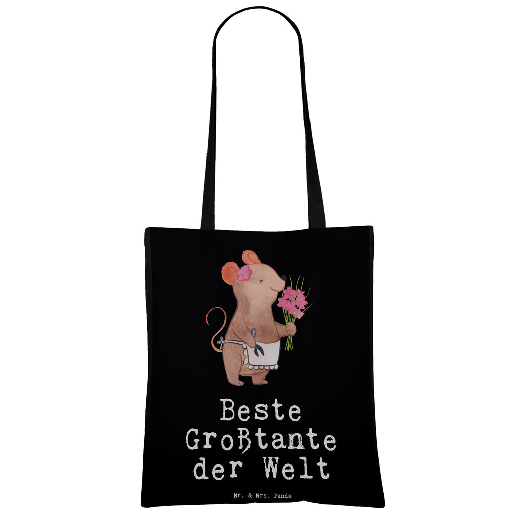 Tragetasche Maus Beste Großtante der Welt Beuteltasche, Beutel, Einkaufstasche, Jutebeutel, Stoffbeutel, für, Dankeschön, Geschenk, Schenken, Geburtstag, Geburtstagsgeschenk, Geschenkidee, Danke, Bedanken, Mitbringsel, Freude machen, Geschenktipp, Großtante, Grosstante, Tante, Lieblingstante, Familie, Schwester, Tanten, Kleinigkeit, Beste, Nichte, Neffe, Groß