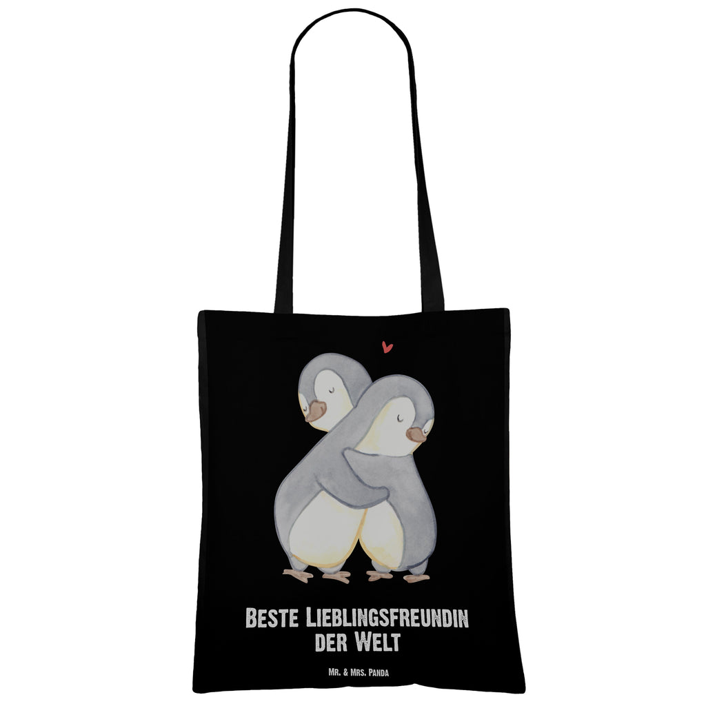 Tragetasche Pinguin Beste Lieblingsfreundin der Welt Beuteltasche, Beutel, Einkaufstasche, Jutebeutel, Stoffbeutel, für, Dankeschön, Geschenk, Schenken, Geburtstag, Geburtstagsgeschenk, Geschenkidee, Danke, Bedanken, Mitbringsel, Freude machen, Geschenktipp, Lieblingsfreundin, Freundin, Partnerin, Lieblingsmensch, Lieblings Mensch, Liebling, Partner, Bae, beste Freundin, Liebe, Herz, Love