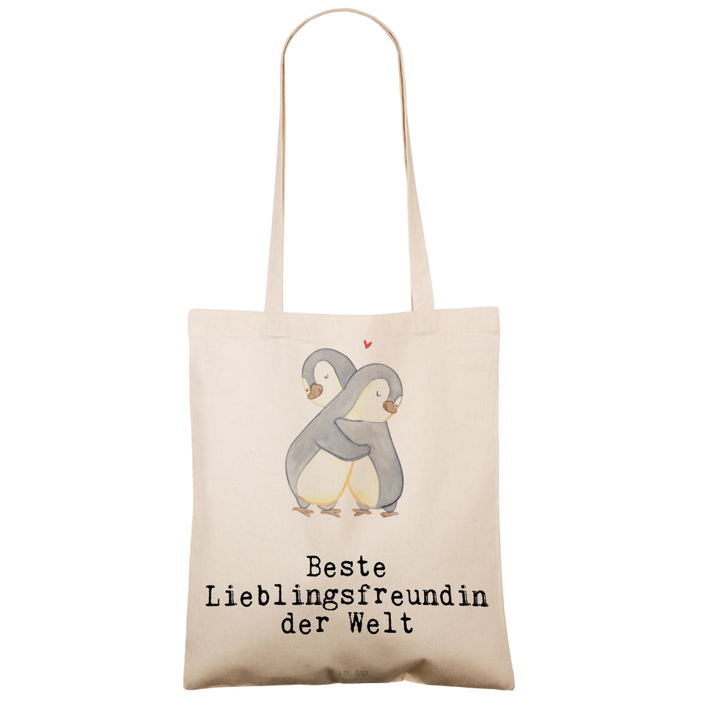 Tragetasche Pinguin Beste Lieblingsfreundin der Welt Beuteltasche, Beutel, Einkaufstasche, Jutebeutel, Stoffbeutel, für, Dankeschön, Geschenk, Schenken, Geburtstag, Geburtstagsgeschenk, Geschenkidee, Danke, Bedanken, Mitbringsel, Freude machen, Geschenktipp, Lieblingsfreundin, Freundin, Partnerin, Lieblingsmensch, Lieblings Mensch, Liebling, Partner, Bae, beste Freundin, Liebe, Herz, Love