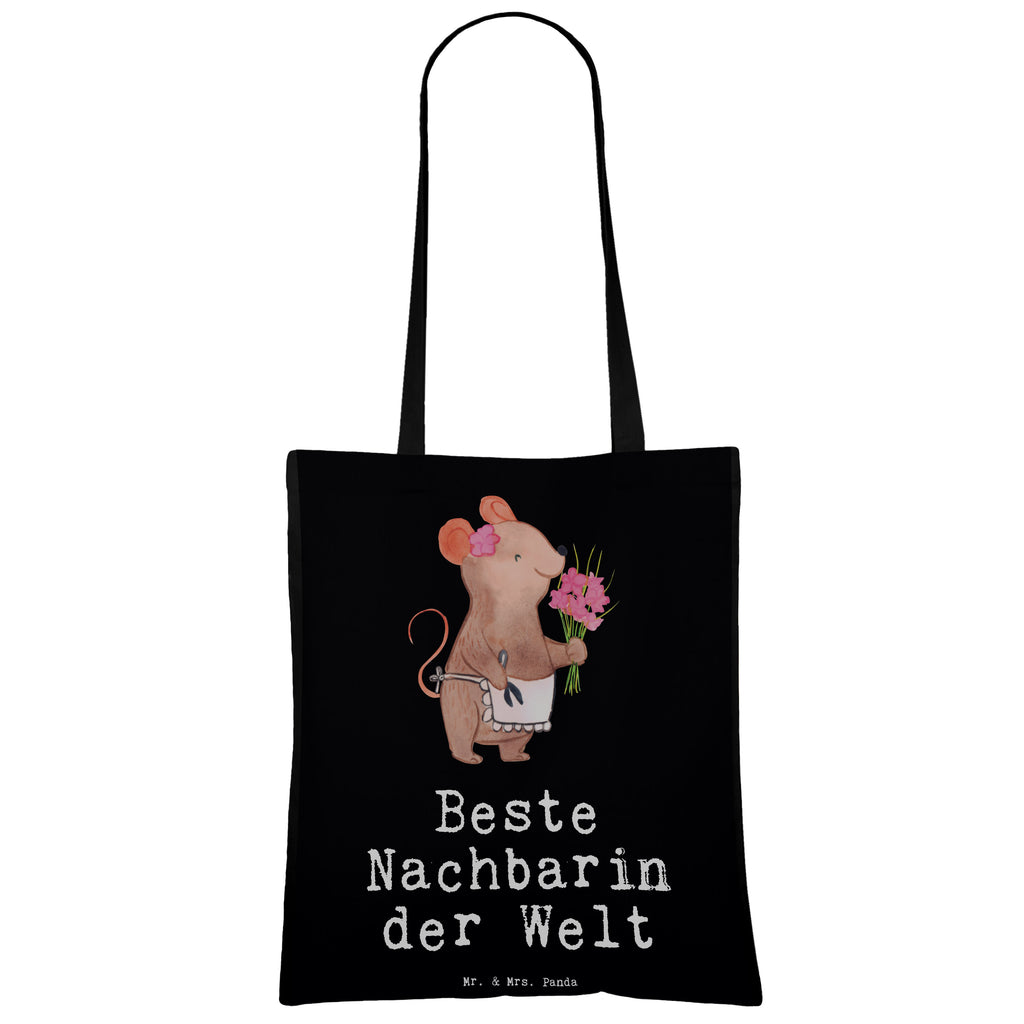 Tragetasche Maus Beste Nachbarin der Welt Beuteltasche, Beutel, Einkaufstasche, Jutebeutel, Stoffbeutel, für, Dankeschön, Geschenk, Schenken, Geburtstag, Geburtstagsgeschenk, Geschenkidee, Danke, Bedanken, Mitbringsel, Freude machen, Geschenktipp, Nachbarin, Nachbarn, Nachbarschaft, Freundin, Angrenzer, Anwohnerin, Bewohnerin, Freundschaft
