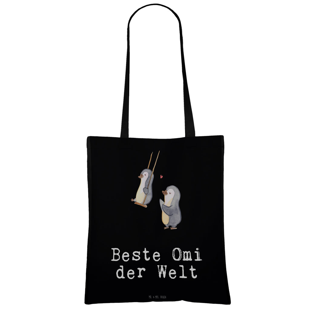 Tragetasche Pinguin Beste Omi der Welt Beuteltasche, Beutel, Einkaufstasche, Jutebeutel, Stoffbeutel, für, Dankeschön, Geschenk, Schenken, Geburtstag, Geburtstagsgeschenk, Geschenkidee, Danke, Bedanken, Mitbringsel, Freude machen, Geschenktipp, Großmutter, Oma, Omi, Großpapa, Großmama, Enkel, Enkelin, Enkelkind, Kleinigkeit, Ommi, Omma, Bester