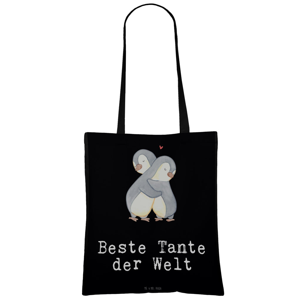 Tragetasche Pinguin Beste Tante der Welt Beuteltasche, Beutel, Einkaufstasche, Jutebeutel, Stoffbeutel, für, Dankeschön, Geschenk, Schenken, Geburtstag, Geburtstagsgeschenk, Geschenkidee, Danke, Bedanken, Mitbringsel, Freude machen, Geschenktipp, Tante, Patentante, Paten Tante, Lieblingstante, Taufpartner, Taufe, Familie, Kleinigkeit, Nichte, Neffe