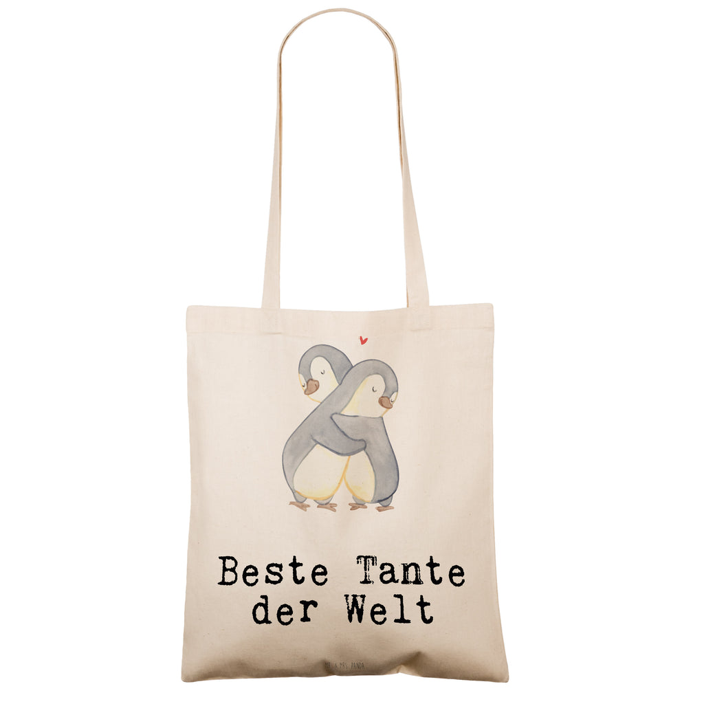 Tragetasche Pinguin Beste Tante der Welt Beuteltasche, Beutel, Einkaufstasche, Jutebeutel, Stoffbeutel, für, Dankeschön, Geschenk, Schenken, Geburtstag, Geburtstagsgeschenk, Geschenkidee, Danke, Bedanken, Mitbringsel, Freude machen, Geschenktipp, Tante, Patentante, Paten Tante, Lieblingstante, Taufpartner, Taufe, Familie, Kleinigkeit, Nichte, Neffe