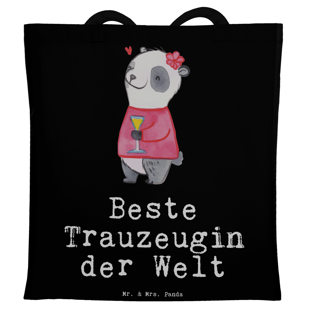 Tragetasche Panda Beste Trauzeugin der Welt Beuteltasche, Beutel, Einkaufstasche, Jutebeutel, Stoffbeutel, für, Dankeschön, Geschenk, Schenken, Geburtstag, Geburtstagsgeschenk, Geschenkidee, Danke, Bedanken, Mitbringsel, Freude machen, Geschenktipp, Trauzeugin, Trauhzeugin, Freundin, Hochzeit, Heirat, JGA, Trauung, Kirche, Standesamt, Braut