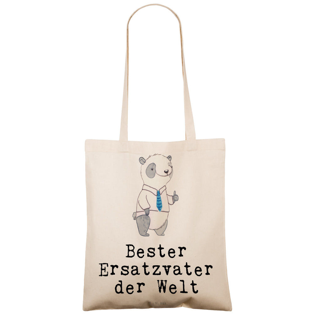 Tragetasche Panda Bester Ersatzvater der Welt Beuteltasche, Beutel, Einkaufstasche, Jutebeutel, Stoffbeutel, für, Dankeschön, Geschenk, Schenken, Geburtstag, Geburtstagsgeschenk, Geschenkidee, Danke, Bedanken, Mitbringsel, Freude machen, Geschenktipp, Bester, Ersatzvater, Ersatz, zweiter, Vater, Papa, Dad, Daddy, Paps, Papi, Vati, Eltern, Geschenk Vater, Mann, Familie, Kleinigkeit