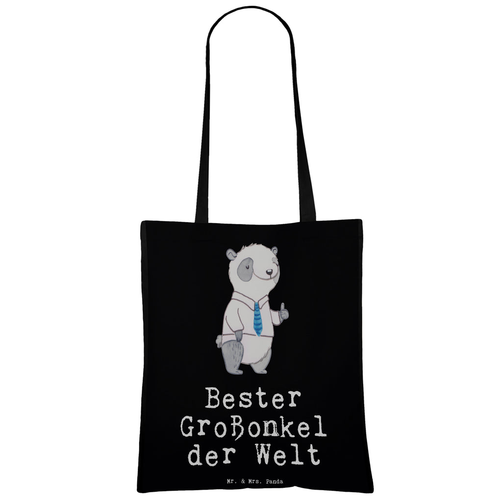 Tragetasche Panda Bester Großonkel der Welt Beuteltasche, Beutel, Einkaufstasche, Jutebeutel, Stoffbeutel, für, Dankeschön, Geschenk, Schenken, Geburtstag, Geburtstagsgeschenk, Geschenkidee, Danke, Bedanken, Mitbringsel, Freude machen, Geschenktipp, Großonkel, Onkel