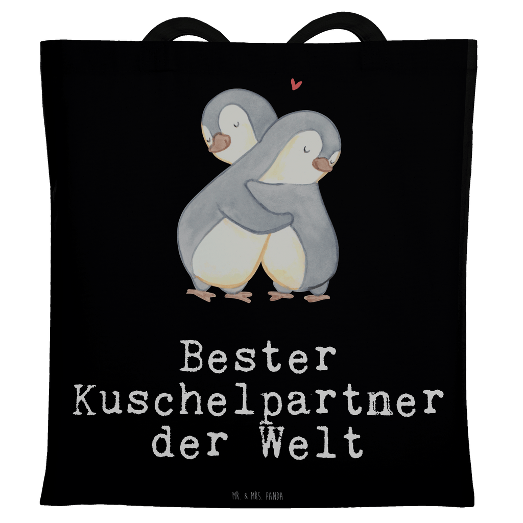 Tragetasche Pinguin Bester Kuschelpartner der Welt Beuteltasche, Beutel, Einkaufstasche, Jutebeutel, Stoffbeutel, für, Dankeschön, Geschenk, Schenken, Geburtstag, Geburtstagsgeschenk, Geschenkidee, Danke, Bedanken, Mitbringsel, Freude machen, Geschenktipp, Kuschelpartner, Lebenspartner, Ehepartner, Partner, Ehemann, Ehefrau, Kuscheln, Netflix, Bett, Liebe, Freund, Freundin, Hochzeitstag, verliebt