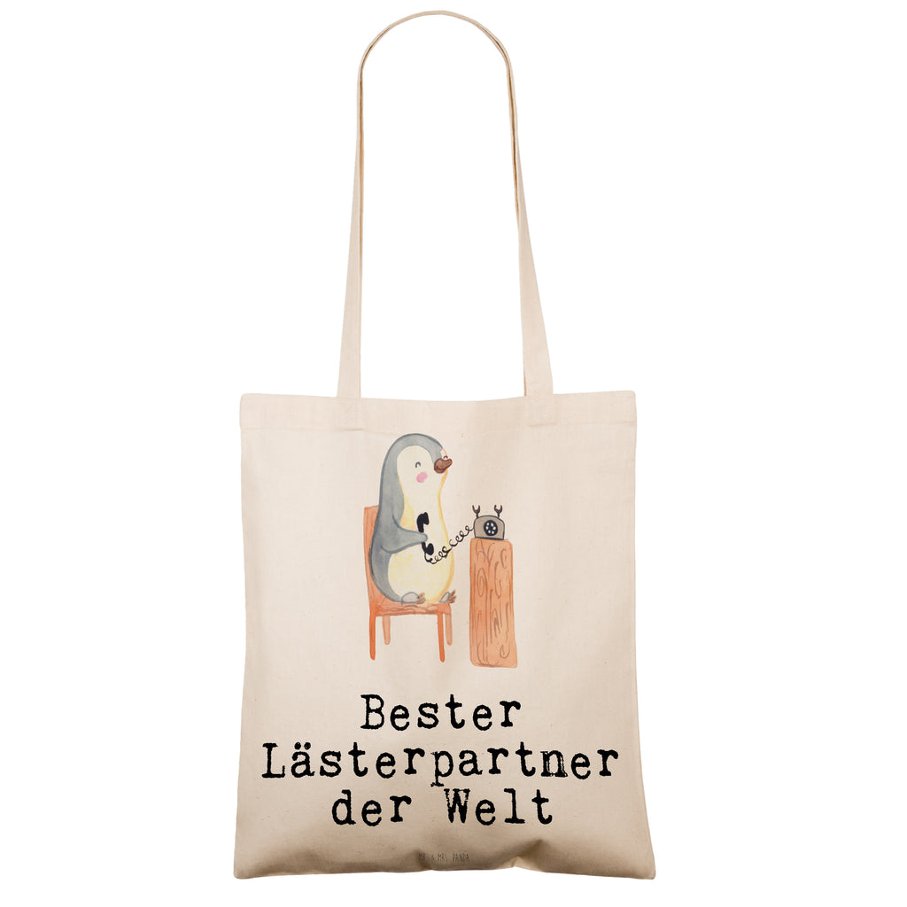 Tragetasche Pinguin Bester Lästerpartner der Welt Beuteltasche, Beutel, Einkaufstasche, Jutebeutel, Stoffbeutel, für, Dankeschön, Geschenk, Schenken, Geburtstag, Geburtstagsgeschenk, Geschenkidee, Danke, Bedanken, Mitbringsel, Freude machen, Geschenktipp, Lästerpartner, Lesterpartner, lestern, Lästerschwester, Lästern, beste Freundin, Freundin, Spaß, bff