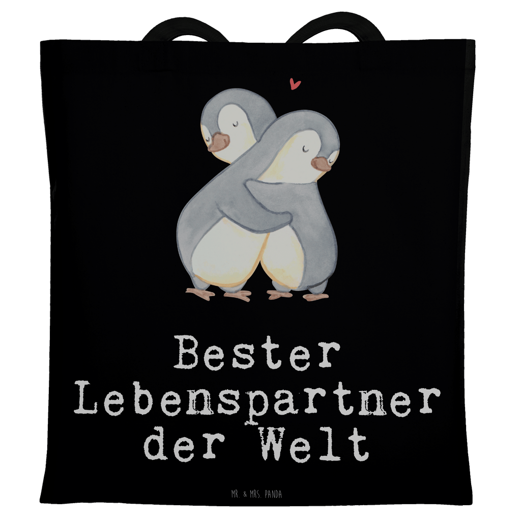 Tragetasche Pinguin Bester Lebenspartner der Welt Beuteltasche, Beutel, Einkaufstasche, Jutebeutel, Stoffbeutel, für, Dankeschön, Geschenk, Schenken, Geburtstag, Geburtstagsgeschenk, Geschenkidee, Danke, Bedanken, Mitbringsel, Freude machen, Geschenktipp, Lebenspartner, Ehepartner, Partner, Ehemann, Ehefrau, Liebe, Freund, Freundin, Hochzeitstag, verliebt