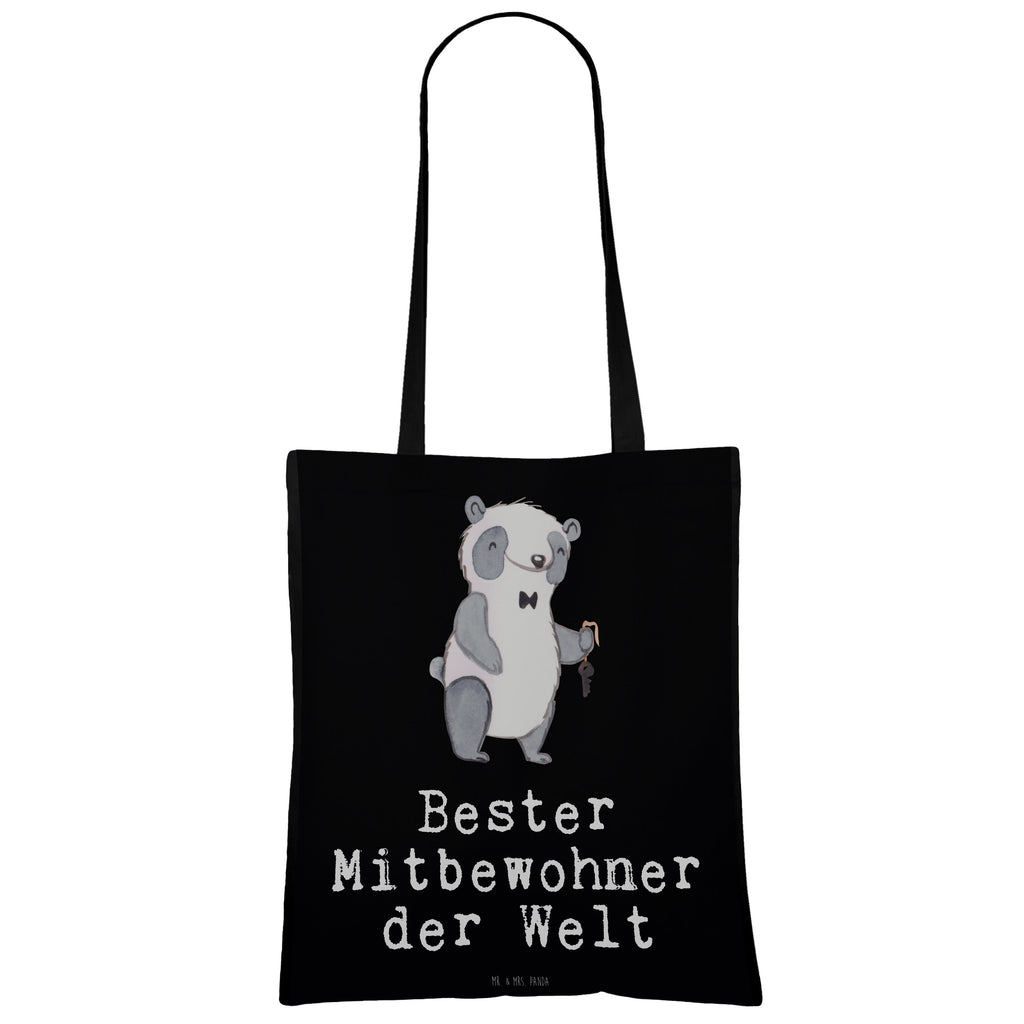 Tragetasche Panda Bester Mitbewohner der Welt Beuteltasche, Beutel, Einkaufstasche, Jutebeutel, Stoffbeutel, für, Dankeschön, Geschenk, Schenken, Geburtstag, Geburtstagsgeschenk, Geschenkidee, Danke, Bedanken, Mitbringsel, Freude machen, Geschenktipp, Mitbewohner, WG, Zimmernachbar, Wohngemeinschaft, WG-Bewohner, Zimmerkollege, Zimmergenosse, Stubenkamerad