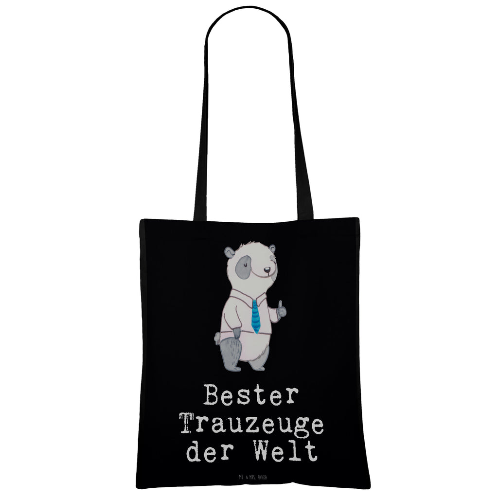 Tragetasche Panda Bester Trauzeuge der Welt Beuteltasche, Beutel, Einkaufstasche, Jutebeutel, Stoffbeutel, für, Dankeschön, Geschenk, Schenken, Geburtstag, Geburtstagsgeschenk, Geschenkidee, Danke, Bedanken, Mitbringsel, Freude machen, Geschenktipp, Trauzeuge, Trauhzeuge, Hochzeit, Heirat, JGA, Trauung, Kirche, Standesamt, Braut, Bräutigam