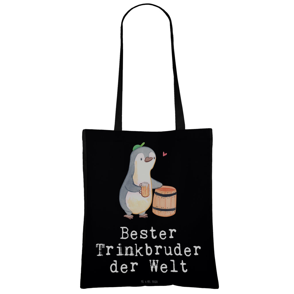 Tragetasche Pinguin Bester Trinkbruder der Welt Beuteltasche, Beutel, Einkaufstasche, Jutebeutel, Stoffbeutel, für, Dankeschön, Geschenk, Schenken, Geburtstag, Geburtstagsgeschenk, Geschenkidee, Danke, Bedanken, Mitbringsel, Freude machen, Geschenktipp, Trinkbruder, Trinkkumpel, Kumpel, Saufkumpane, Kumpane, Trinken, Party, Kleinigkeit
