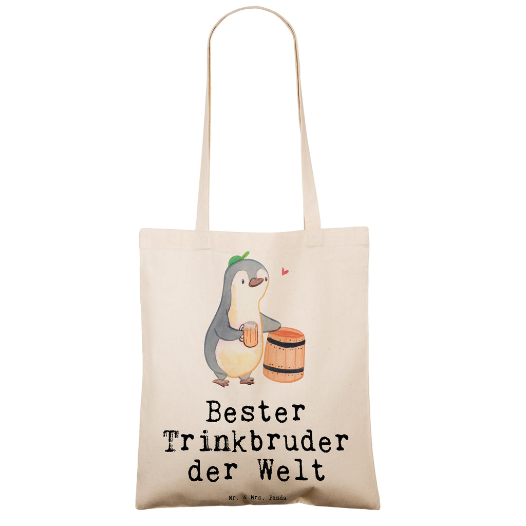 Tragetasche Pinguin Bester Trinkbruder der Welt Beuteltasche, Beutel, Einkaufstasche, Jutebeutel, Stoffbeutel, für, Dankeschön, Geschenk, Schenken, Geburtstag, Geburtstagsgeschenk, Geschenkidee, Danke, Bedanken, Mitbringsel, Freude machen, Geschenktipp, Trinkbruder, Trinkkumpel, Kumpel, Saufkumpane, Kumpane, Trinken, Party, Kleinigkeit
