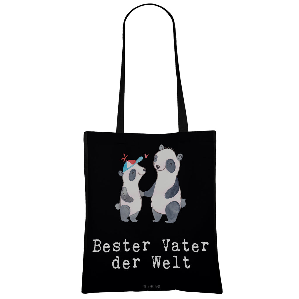 Tragetasche Panda Bester Vater der Welt Beuteltasche, Beutel, Einkaufstasche, Jutebeutel, Stoffbeutel, für, Dankeschön, Geschenk, Schenken, Geburtstag, Geburtstagsgeschenk, Geschenkidee, Danke, Bedanken, Mitbringsel, Freude machen, Geschenktipp, Vater, Papa, Dad, Daddy, Paps, Papi, Vati, Eltern, Geschenk Vater, Mann, Familie, Bester, Kleinigkeit