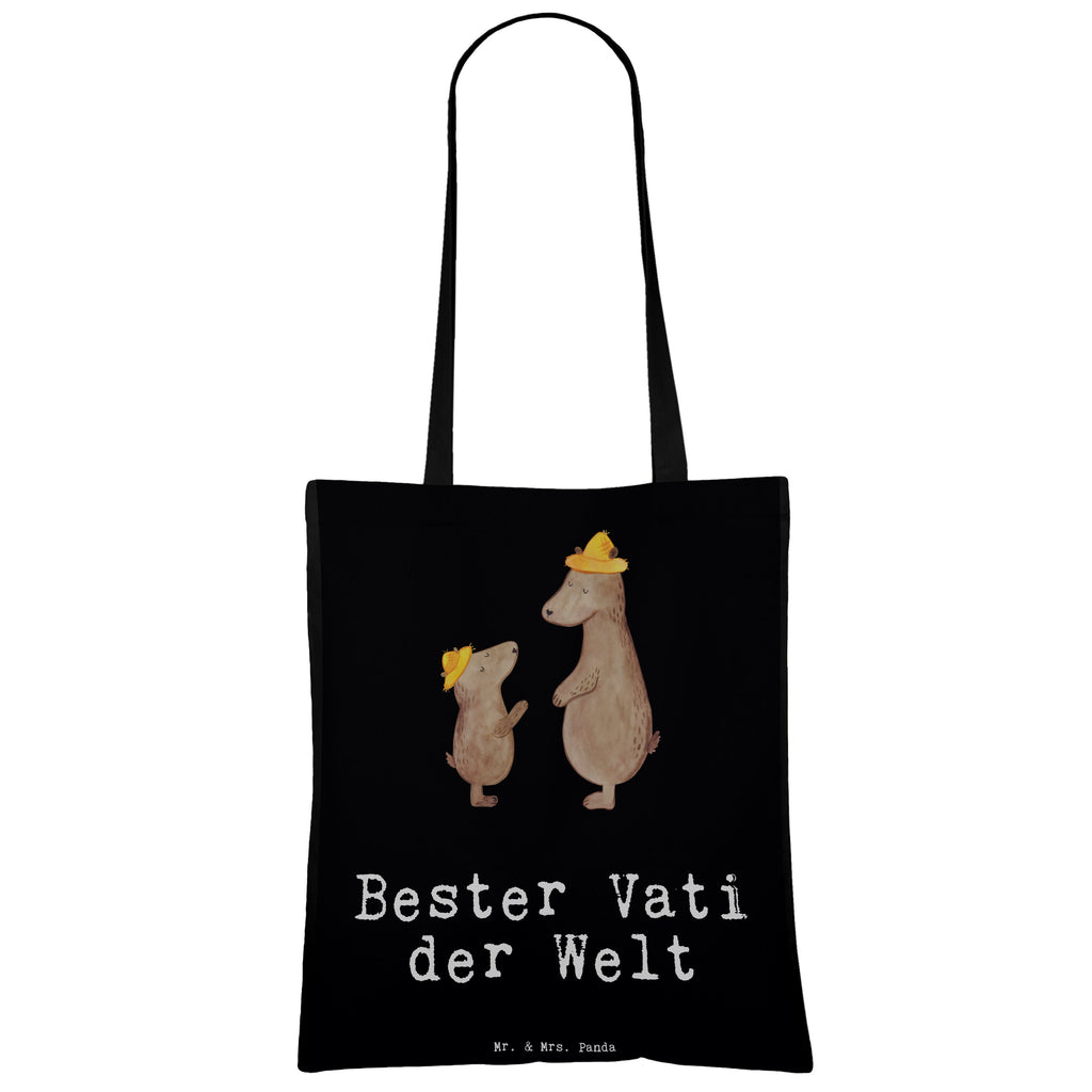 Tragetasche Bär Bester Vati der Welt Beuteltasche, Beutel, Einkaufstasche, Jutebeutel, Stoffbeutel, für, Dankeschön, Geschenk, Schenken, Geburtstag, Geburtstagsgeschenk, Geschenkidee, Danke, Bedanken, Mitbringsel, Freude machen, Geschenktipp, Vater, Papa, Dad, Daddy, Paps, Papi, Vati, Eltern, Geschenk Vater, Mann, Familie, Bester, Kleinigkeit