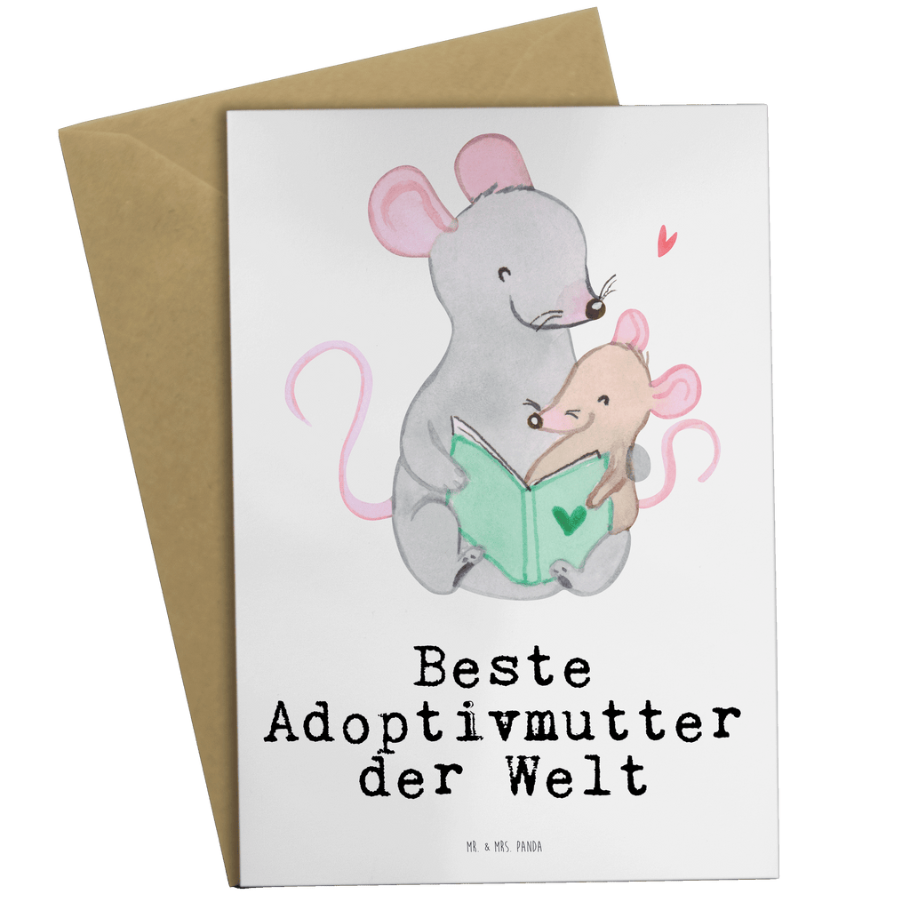 Grußkarte Maus Beste Adoptivmutter der Welt Klappkarte, Einladungskarte, Glückwunschkarte, Hochzeitskarte, Geburtstagskarte, Karte, für, Dankeschön, Geschenk, Schenken, Geburtstag, Geburtstagsgeschenk, Geschenkidee, Danke, Bedanken, Mitbringsel, Freude machen, Geschenktipp, Adoptivmutter, Adoptivmama, adoptiert, Mama, Mami, Mutter, Muttertag, Mutti, Ma, Tochter, Sohn, Beste Mama, Beste, Supermama