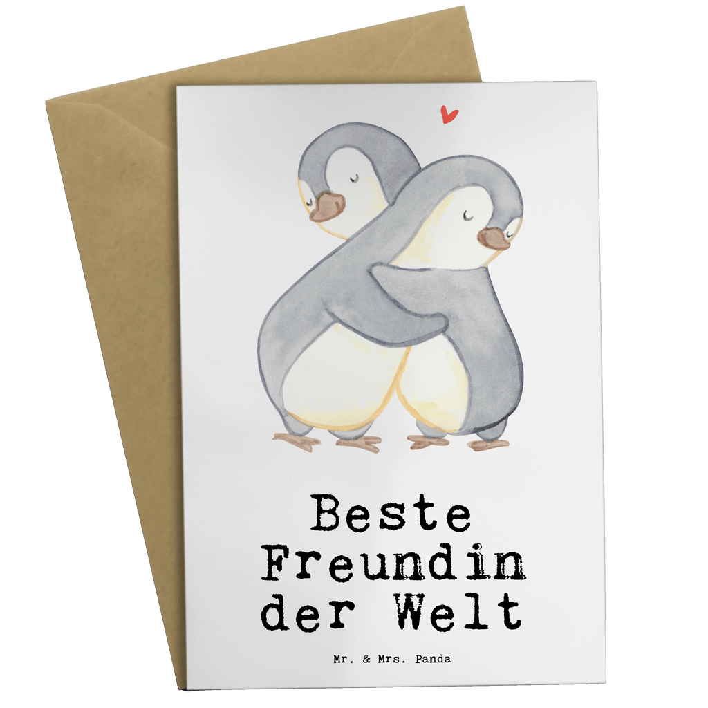 Grußkarte Pinguin Beste Freundin der Welt Klappkarte, Einladungskarte, Glückwunschkarte, Hochzeitskarte, Geburtstagskarte, Karte, für, Dankeschön, Geschenk, Schenken, Geburtstag, Geburtstagsgeschenk, Geschenkidee, Danke, Bedanken, Mitbringsel, Freude machen, Geschenktipp, Freundin, beste Freundin, Ehefrau, Frau, bae, bff, Freundinnen, Jahrestag, Freundschaft. Liebste, beste, Spruch
