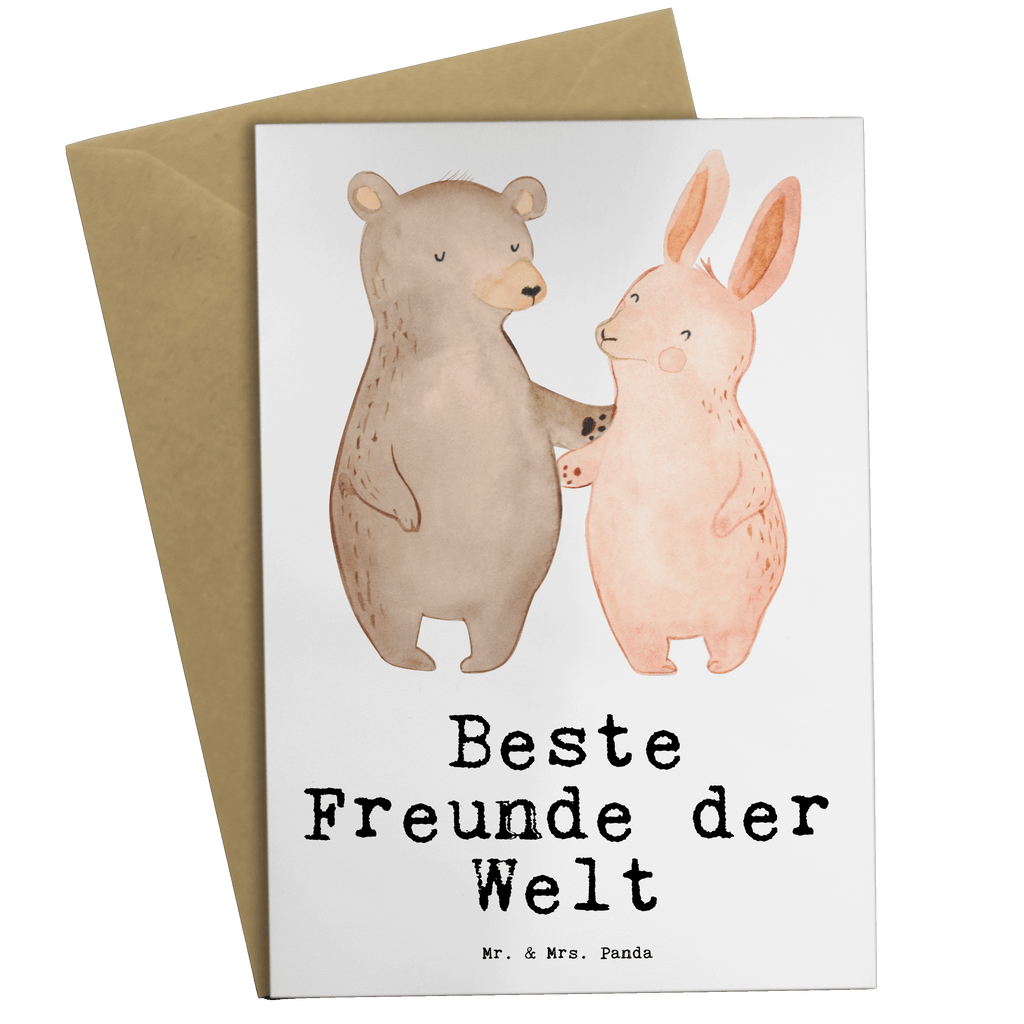 Grußkarte Hase Beste Freunde der Welt Klappkarte, Einladungskarte, Glückwunschkarte, Hochzeitskarte, Geburtstagskarte, Karte, für, Dankeschön, Geschenk, Schenken, Geburtstag, Geburtstagsgeschenk, Geschenkidee, Danke, Bedanken, Mitbringsel, Freude machen, Geschenktipp, Freunde, best friends, Freundschaft, Freundin, Freund, Clique, Kumpel, bae, bff