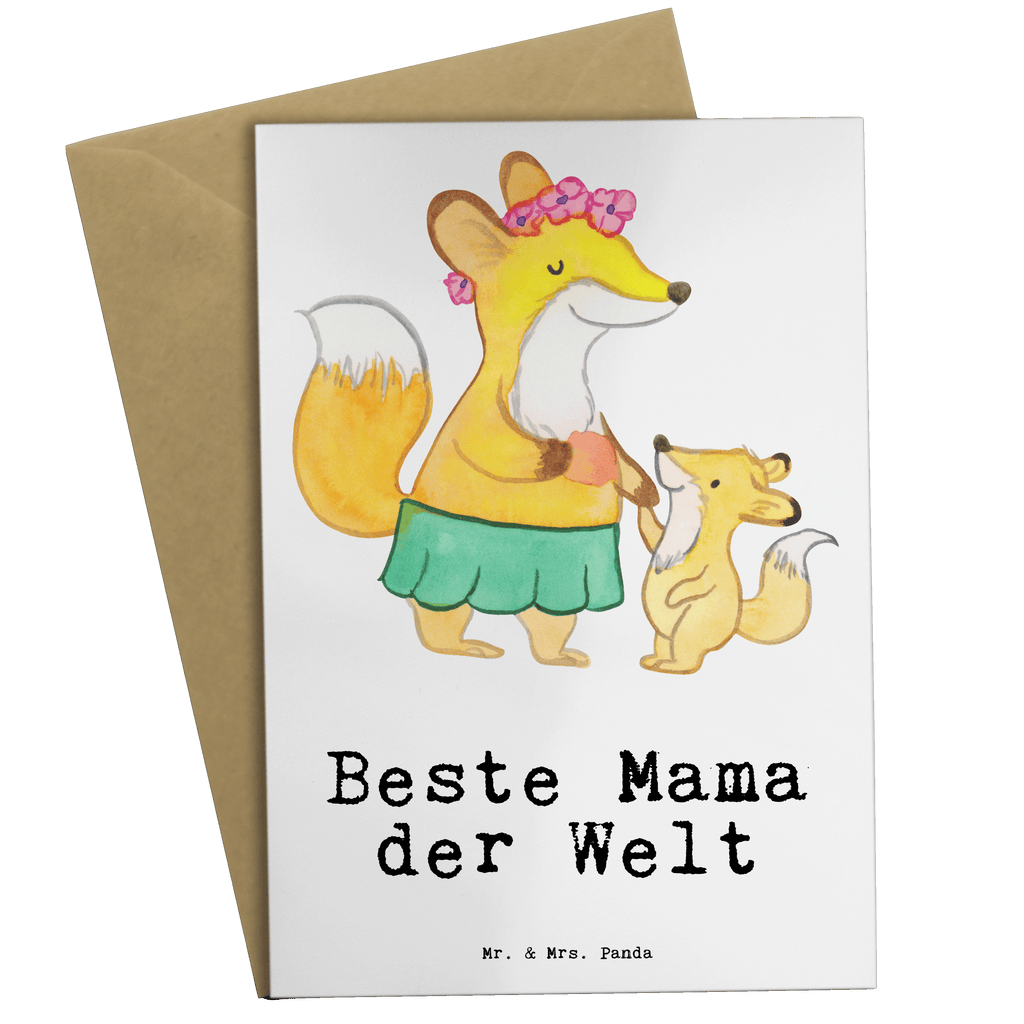 Grußkarte Fuchs Beste Mama der Welt Klappkarte, Einladungskarte, Glückwunschkarte, Hochzeitskarte, Geburtstagskarte, Karte, für, Dankeschön, Geschenk, Schenken, Geburtstag, Geburtstagsgeschenk, Geschenkidee, Danke, Bedanken, Mitbringsel, Freude machen, Geschenktipp, Mama, Mami, Mutter, Muttertag, Mutti, Ma, Tochter, Sohn, Beste Mama, Beste, Supermama