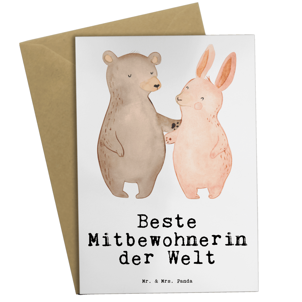 Grußkarte Hase Beste Mitbewohnerin der Welt Klappkarte, Einladungskarte, Glückwunschkarte, Hochzeitskarte, Geburtstagskarte, Karte, für, Dankeschön, Geschenk, Schenken, Geburtstag, Geburtstagsgeschenk, Geschenkidee, Danke, Bedanken, Mitbringsel, Freude machen, Geschenktipp, Mitbewohnerin, WG, Zimmernachbarin, Wohngemeinschaft, WG-Bewohnerin, Zimmerkollegin, Zimmergenossin, Stubenkameradin