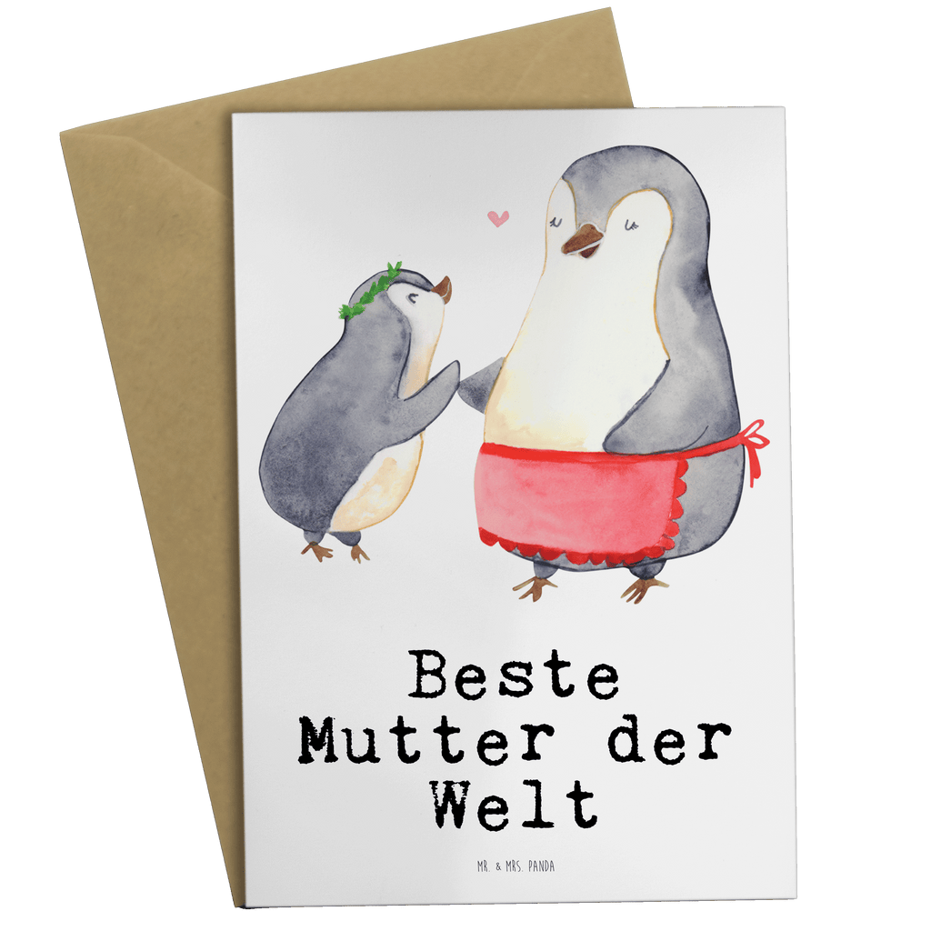Grußkarte Pinguin Beste Mutter der Welt Klappkarte, Einladungskarte, Glückwunschkarte, Hochzeitskarte, Geburtstagskarte, Karte, für, Dankeschön, Geschenk, Schenken, Geburtstag, Geburtstagsgeschenk, Geschenkidee, Danke, Bedanken, Mitbringsel, Freude machen, Geschenktipp, Mama, Mami, Mutter, Muttertag, Mutti, Ma, Tochter, Sohn, Beste Mama, Beste, Supermama