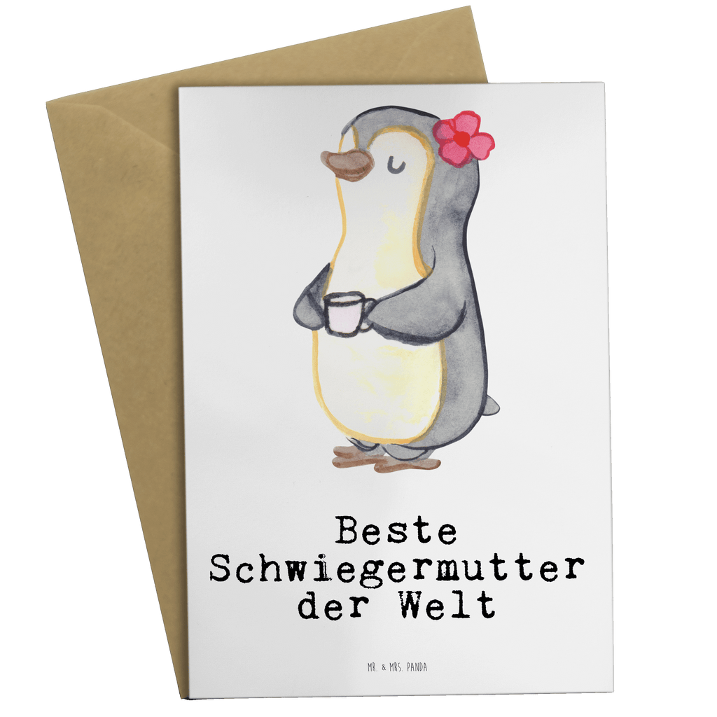 Grußkarte Pinguin Beste Schwiegermutter der Welt Klappkarte, Einladungskarte, Glückwunschkarte, Hochzeitskarte, Geburtstagskarte, Karte, für, Dankeschön, Geschenk, Schenken, Geburtstag, Geburtstagsgeschenk, Geschenkidee, Danke, Bedanken, Mitbringsel, Freude machen, Geschenktipp, Schwiegermutter, Schwiegermama, Schwiegereltern, Mama, Mutter, Mutter des Ehepartners, angeheiratet