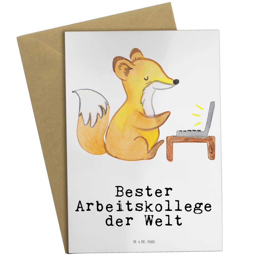 Grußkarte Fuchs Bester Arbeitskollege der Welt Klappkarte, Einladungskarte, Glückwunschkarte, Hochzeitskarte, Geburtstagskarte, Karte, für, Dankeschön, Geschenk, Schenken, Geburtstag, Geburtstagsgeschenk, Geschenkidee, Danke, Bedanken, Mitbringsel, Freude machen, Geschenktipp, Arbeitskollege, Kollege, Büro, Abschiedsgeschenk, Ruhestand, Arbeit, Mitarbeiter, Berufsgenosse, Beruf
