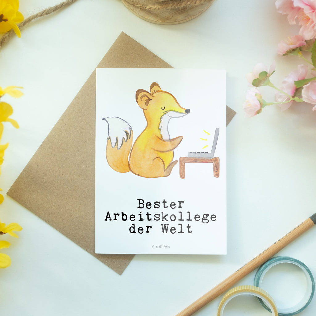 Grußkarte Fuchs Bester Arbeitskollege der Welt Klappkarte, Einladungskarte, Glückwunschkarte, Hochzeitskarte, Geburtstagskarte, Karte, für, Dankeschön, Geschenk, Schenken, Geburtstag, Geburtstagsgeschenk, Geschenkidee, Danke, Bedanken, Mitbringsel, Freude machen, Geschenktipp, Arbeitskollege, Kollege, Büro, Abschiedsgeschenk, Ruhestand, Arbeit, Mitarbeiter, Berufsgenosse, Beruf