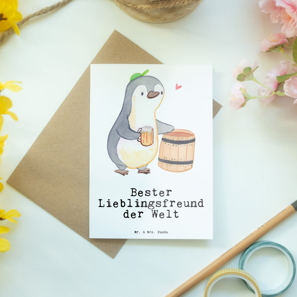 Grußkarte Pinguin Bester Lieblingsfreund der Welt Klappkarte, Einladungskarte, Glückwunschkarte, Hochzeitskarte, Geburtstagskarte, Karte, für, Dankeschön, Geschenk, Schenken, Geburtstag, Geburtstagsgeschenk, Geschenkidee, Danke, Bedanken, Mitbringsel, Freude machen, Geschenktipp, Lieblingsfreund, Freund, Partner, Lieblingsmensch, Lieblings Mensch, Liebling, Bae, bester Freund, Liebe, Herz, Love