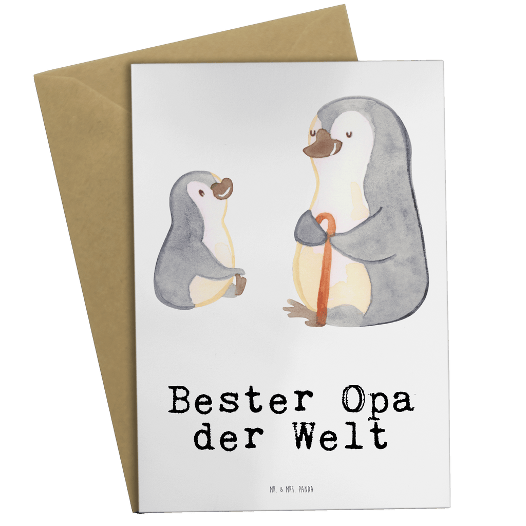 Grußkarte Pinguin Bester Opa der Welt Klappkarte, Einladungskarte, Glückwunschkarte, Hochzeitskarte, Geburtstagskarte, Karte, für, Dankeschön, Geschenk, Schenken, Geburtstag, Geburtstagsgeschenk, Geschenkidee, Danke, Bedanken, Mitbringsel, Freude machen, Geschenktipp, Großvater, Grossvater, Opa, Opi. Großpapa, Großeltern, Enkel, Enkelin, Enkelkind, Kleinigkeit, Oppa, Oppi, Bester
