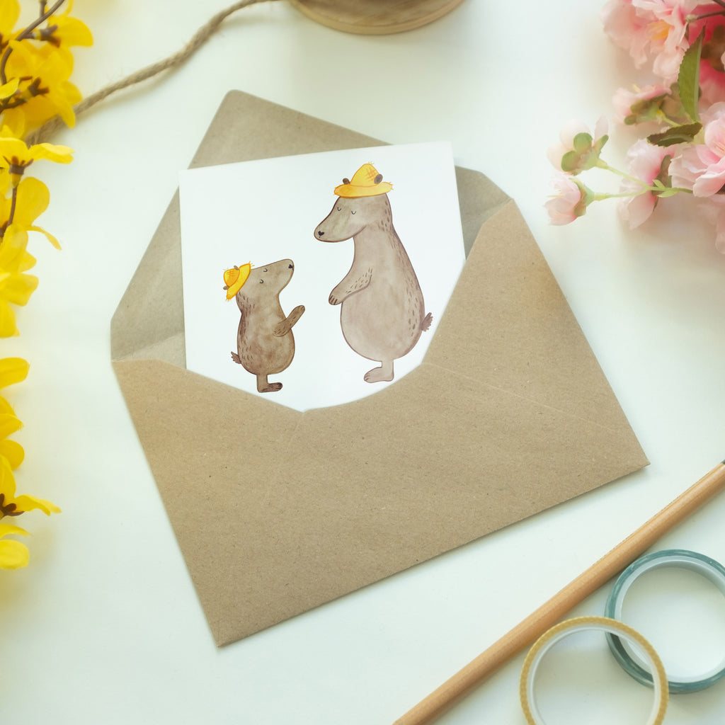 Grußkarte Bär Bester Vati der Welt Klappkarte, Einladungskarte, Glückwunschkarte, Hochzeitskarte, Geburtstagskarte, Karte, für, Dankeschön, Geschenk, Schenken, Geburtstag, Geburtstagsgeschenk, Geschenkidee, Danke, Bedanken, Mitbringsel, Freude machen, Geschenktipp, Vater, Papa, Dad, Daddy, Paps, Papi, Vati, Eltern, Geschenk Vater, Mann, Familie, Bester, Kleinigkeit