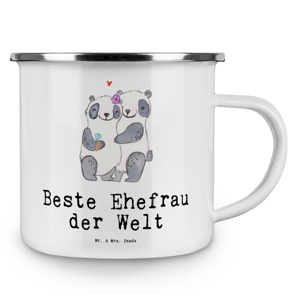 Camping Emaille Tasse Panda Beste Ehefrau der Welt Campingtasse, Trinkbecher, Metalltasse, Outdoor Tasse, Emaille Trinkbecher, Blechtasse Outdoor, Emaille Campingbecher, Edelstahl Trinkbecher, Metalltasse für Camping, Kaffee Blechtasse, Camping Tasse Metall, für, Dankeschön, Geschenk, Schenken, Geburtstag, Geburtstagsgeschenk, Geschenkidee, Danke, Bedanken, Mitbringsel, Freude machen, Geschenktipp, Ehefrau, Beste, Frau, Partnerin, Freundin, Traumfrau, Hochzeit, Liebling, Ehepartner, Ehe, Gattin, Lebensgefährtin, Braut, Kleinigkeit
