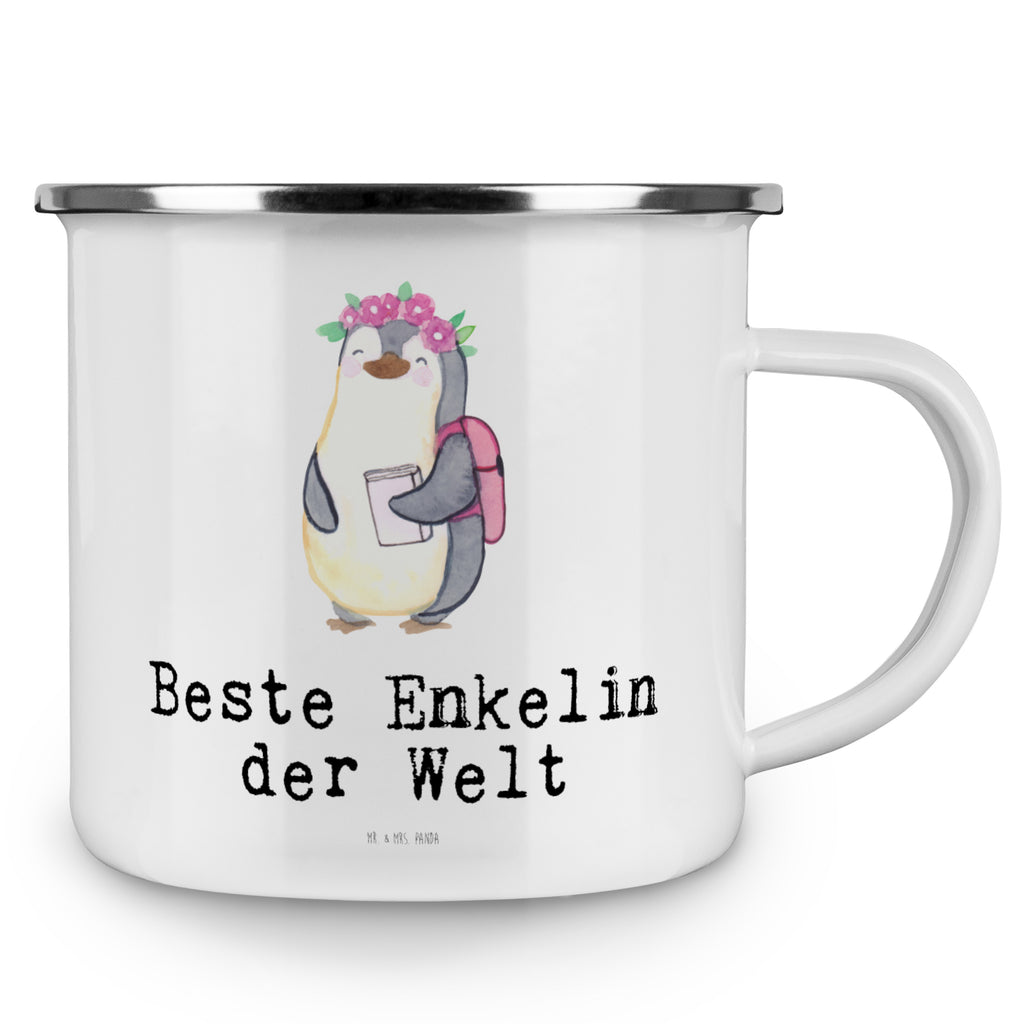Camping Emaille Tasse Pinguin Beste Enkelin der Welt Campingtasse, Trinkbecher, Metalltasse, Outdoor Tasse, Emaille Trinkbecher, Blechtasse Outdoor, Emaille Campingbecher, Edelstahl Trinkbecher, Metalltasse für Camping, Kaffee Blechtasse, Camping Tasse Metall, für, Dankeschön, Geschenk, Schenken, Geburtstag, Geburtstagsgeschenk, Geschenkidee, Danke, Bedanken, Mitbringsel, Freude machen, Geschenktipp, Enkelin, Enkelkind, Enkeltochter, Oma, Opa, Kind von Tochter, Kind von Sohn, Großtochter, Taufe